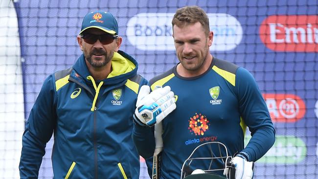 Australian coach Justin Langer is a massive Finch fan. Pic: Getty Images