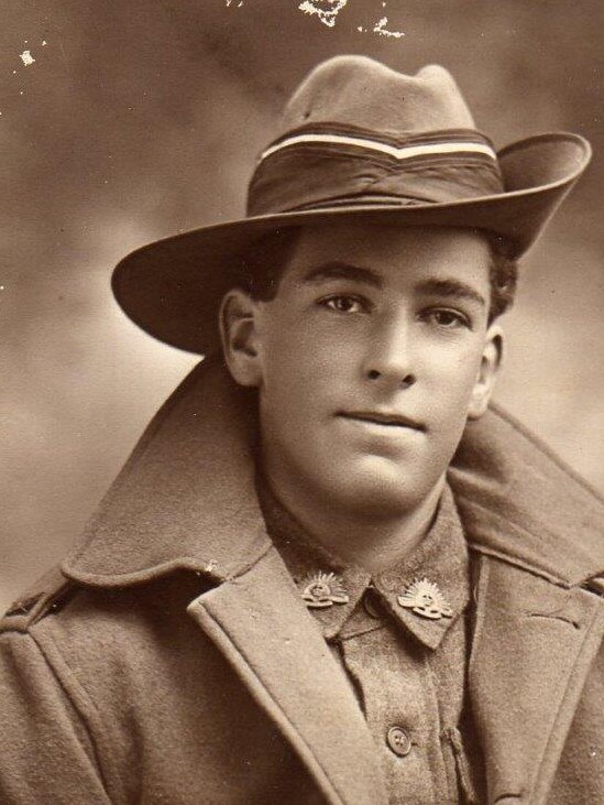 “Raymond Lyall Osborn was killed in France, April 9, 1917 during WWI, aged only 20 years.” Picture: Supplied by Robyn Champion (nee Osborn)