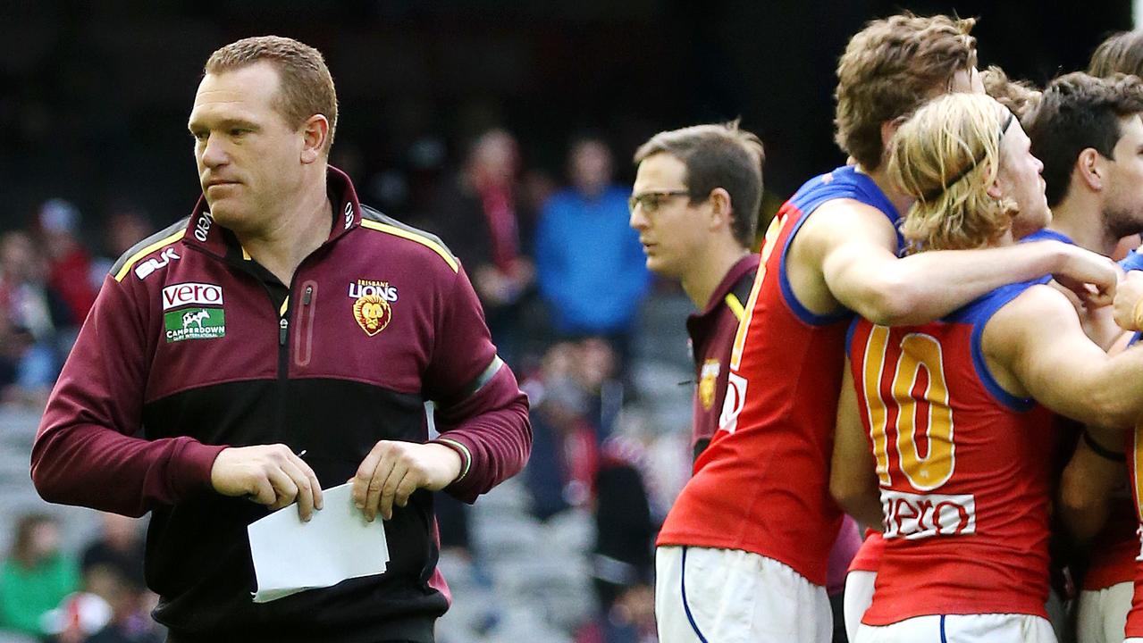 Justin Leppitsch coached the Lions for three years. Picture: George Salpigtidis