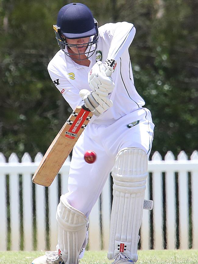 Queens Batsman Jack Kann makes the premier grade team of the week. Pic mike Batterham