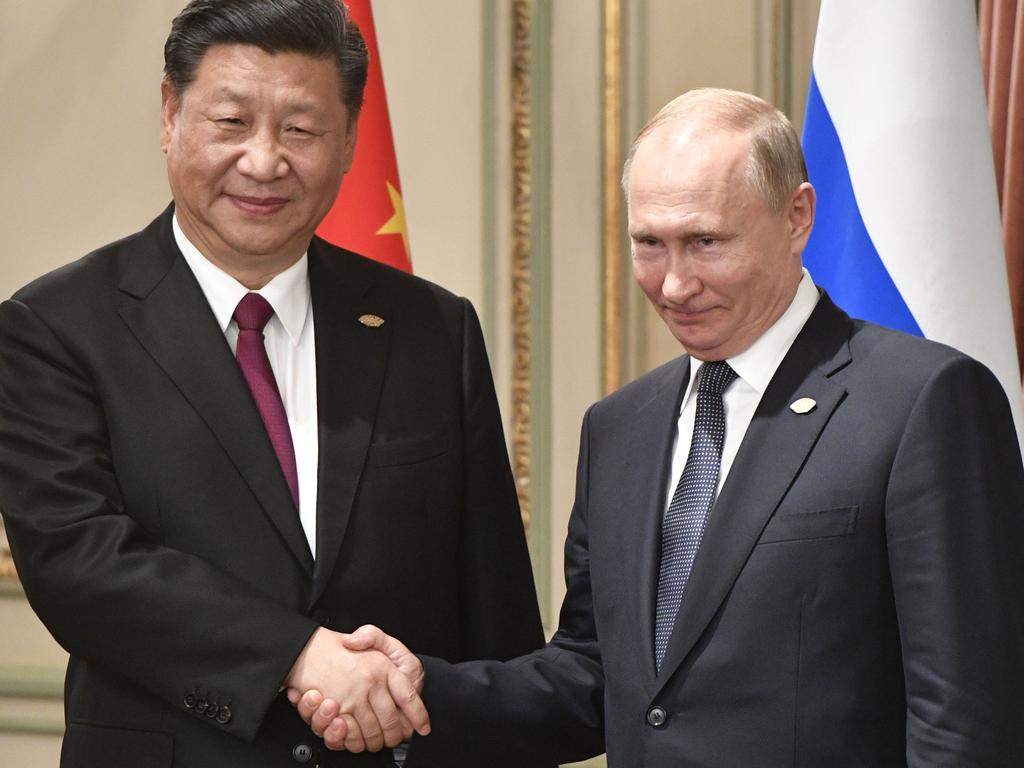 Chinese President Xi Jinping and Russian President Vladimir Putin have formed an alliance that has grave consequences for the world. Picture: Alexander Nemenov / AFP