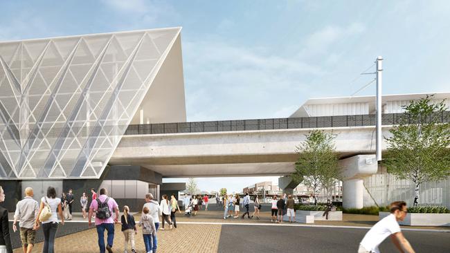 Transport Minister Jacinta Allan said the new station would create a plaza for the public to use.