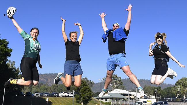 Freudian Skips members Claire Hession, Bridget Webber, Leigh Ryan and Monique Du'cane The team were one of 85 Townsville HHS teams and one of hundreds across Queensland to take part in a statewide hospital and health service 10,000 step challenge set by Queensland Health’s Director General Michael Walsh. The 10-person Townsville-based team set the winning pace and clocked an average of 259,204 steps per day and a total of 8,553,710 steps during the nearly five-week long challenge. Picture: Supplied