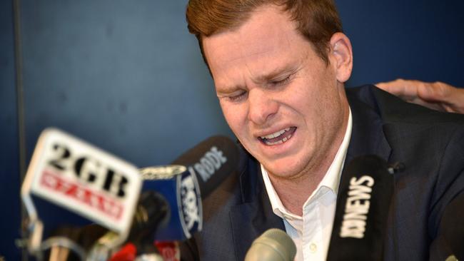 An emotional Steve Smith speaks out after the scandal.