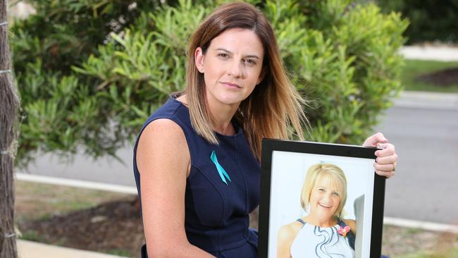 Nurse, Sarah Ludowyk lost her mum to ovarian cancer in 2017. Picture: Peter Ristevski