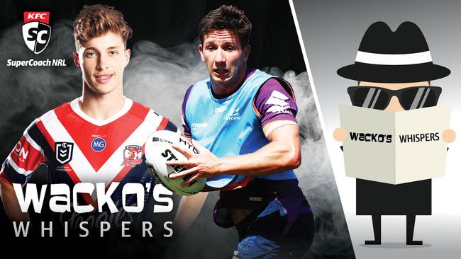 Wacko is backing Sam Walker and Cooper Johns for NRL debuts in 2020.