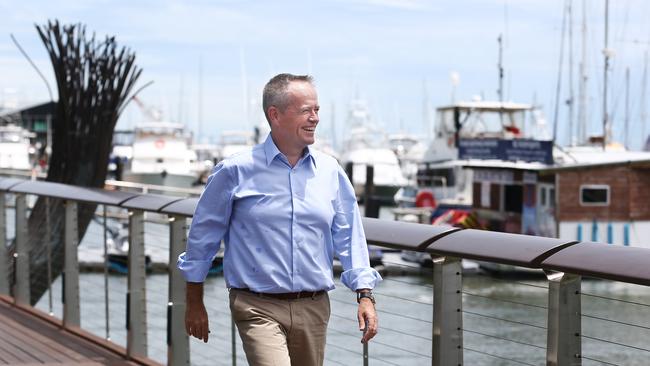 Federal opposition leader Bill Shorten visited Cairns to announce Labor's proposal for a Northern Australia Tourism Infrastructure fund and board, should the party win the next election. Picture: BRENDAN RADKE