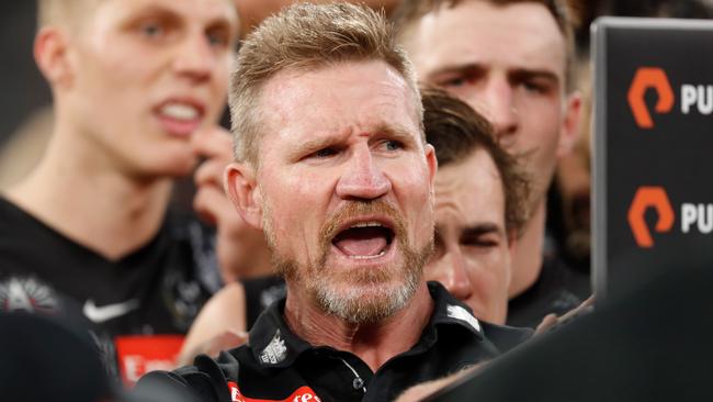 Nathan Buckley and the Magpies are now 1-5. Picture: Getty Images