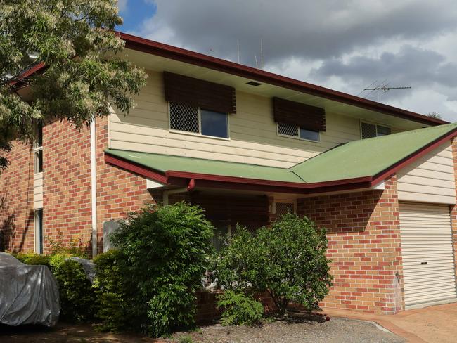 The unit at 56 Collier Road at Stafford were a man died in suspicious circumstances on Monday night. Photo Lachie Millard.