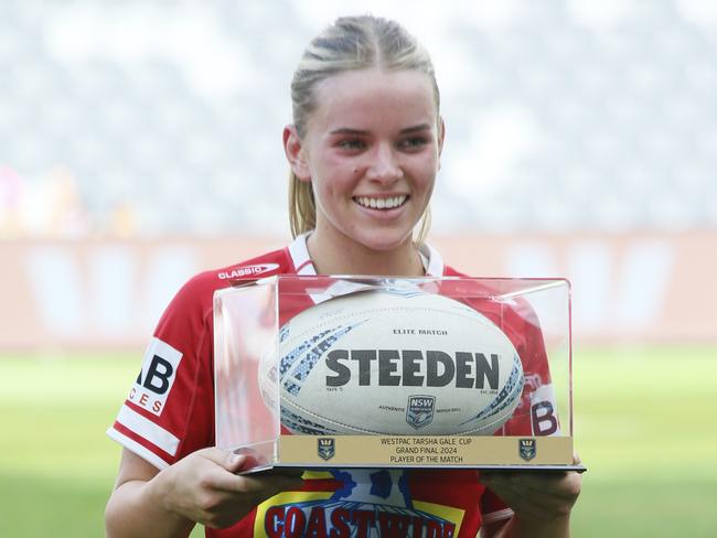 IndieBostockPicture: Warren Gannon Photography. NSWRL Junior Reps grand final, Tarsha Gale Cup. Illawarra Steelers vs Newcastle Knights at CommBank Stadium, 27 April 2024.