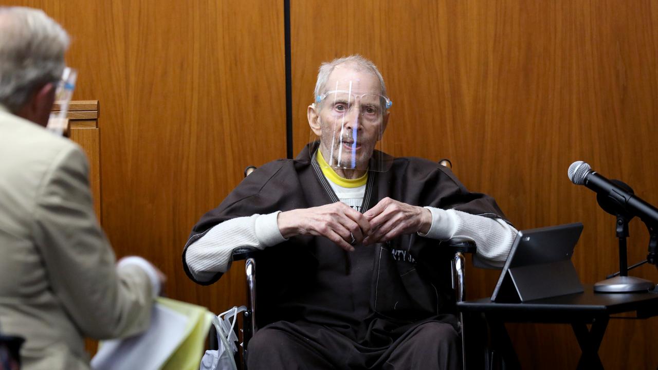 Robert Durst testifies in his murder trial at the Inglewood Courthouse on August 9, 2021. He testified that he did not kill his best friend Berman. (Photo by Gary Coronado-Pool/Getty Images)