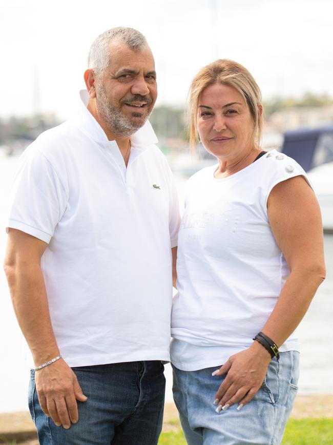 Placido Spano, 52, and wife Cristina, 49. Picture: Michael Bilbe-Tayor/ The Australian