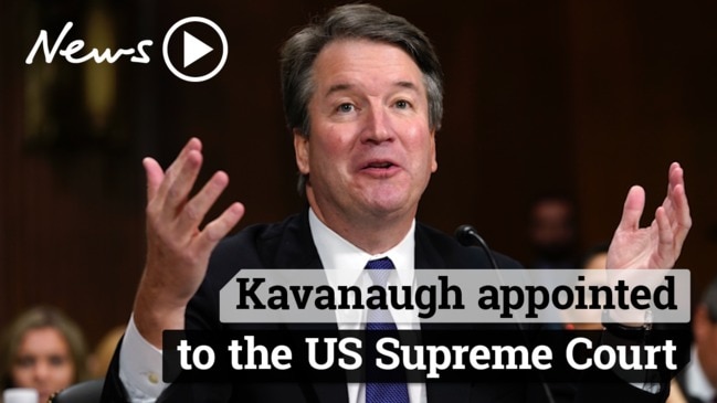 Brett Kavanaugh appointed to the US Supreme Court