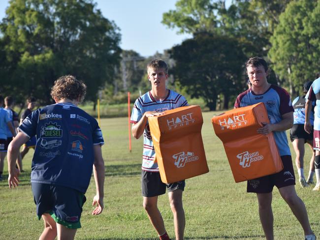 CQ Capras under-16, under-18, under-21 and senior men training at Kettle Park, Rockhampton, on December 3, 2022.