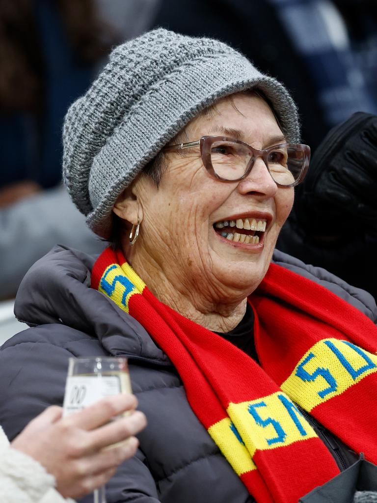 While another donned the usual colours in Geelong. (Photo by Michael Willson/AFL Photos via Getty Images)