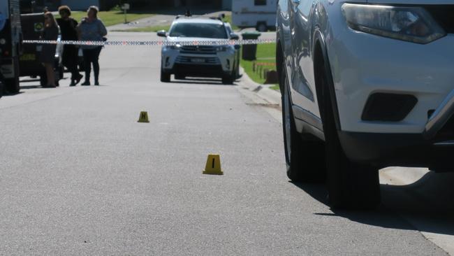 Police at the scene at Cliftleigh. Picture: Emily Burley