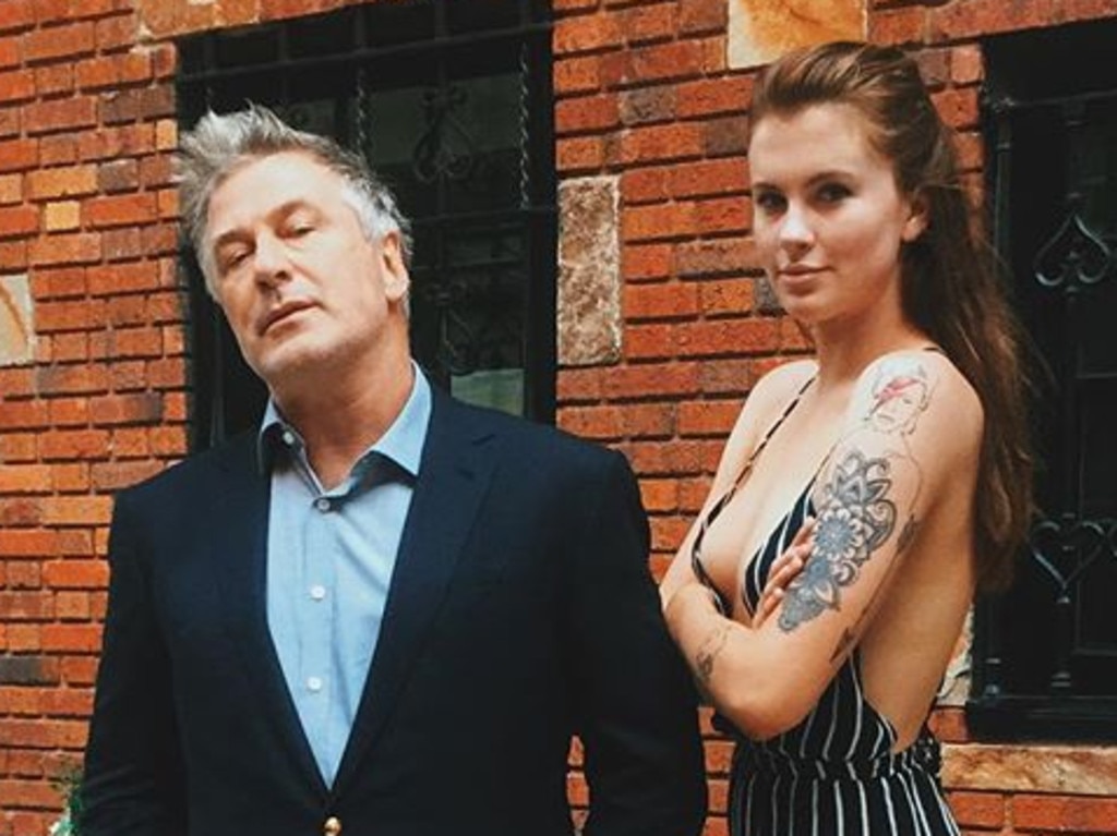 Ireland Baldwin with her father Alec. Picture: Instagram