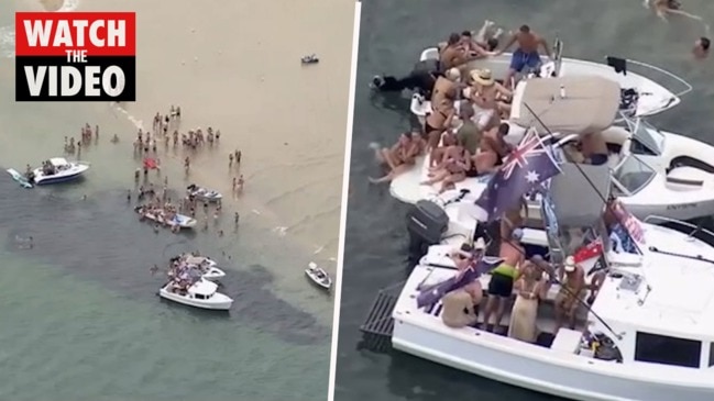 Police called to a large beach party at Lilli Pilli (9 News)