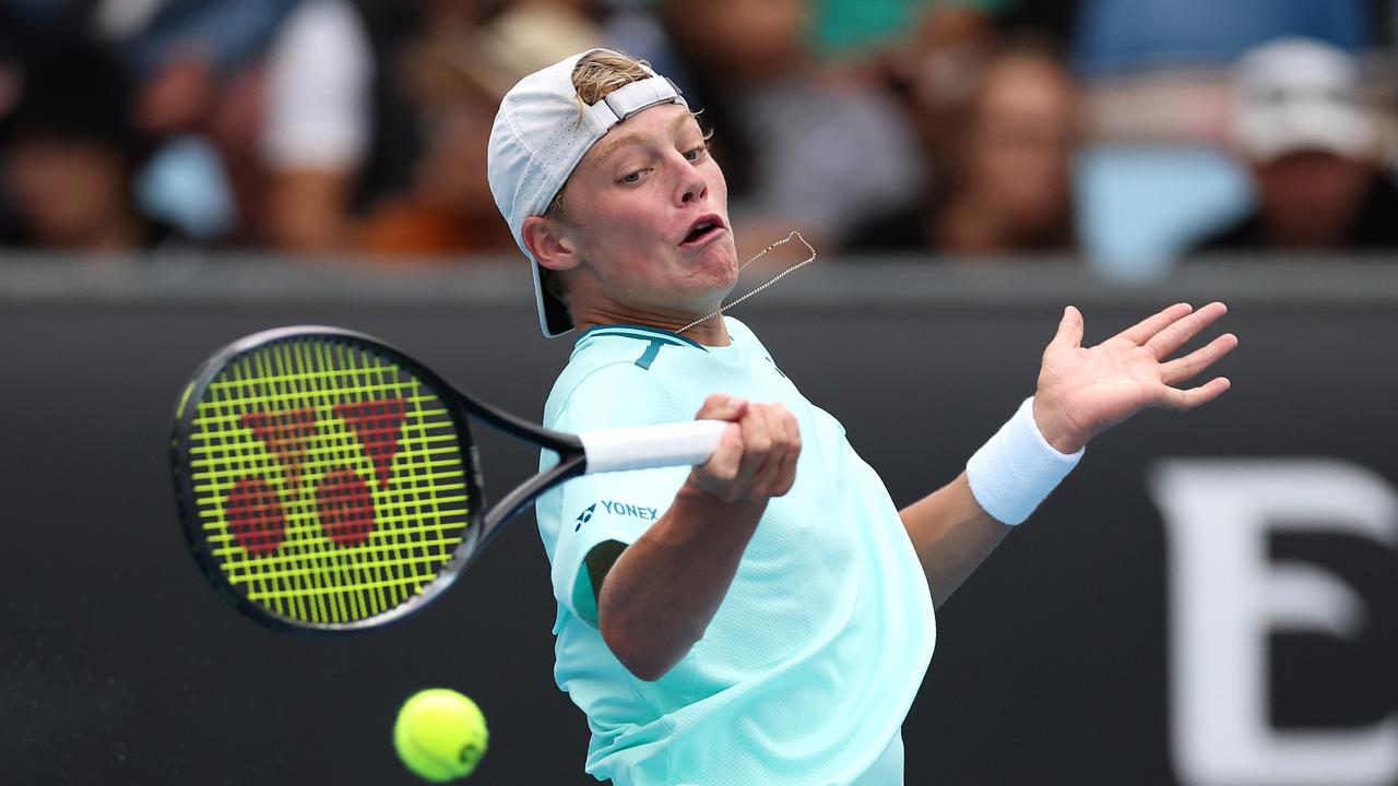 Cruz Hewitt made his Australian Open debut on Sunday. Picture: Getty