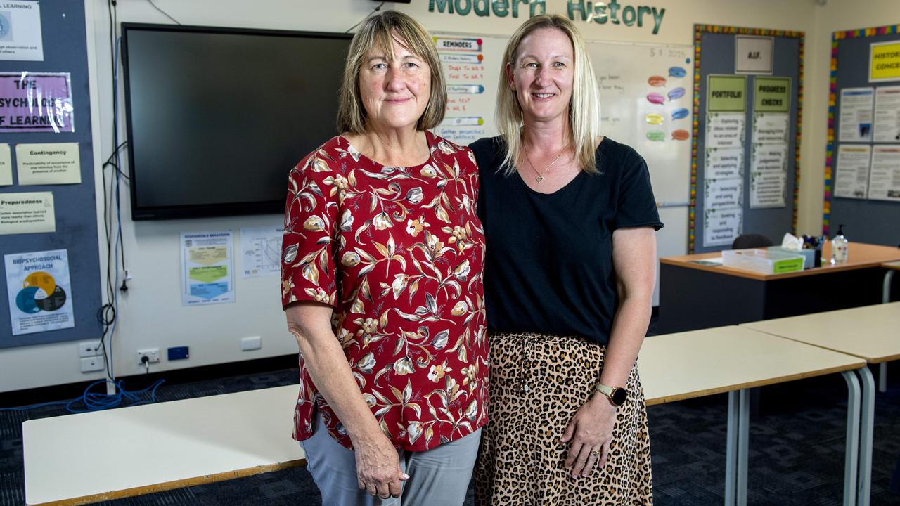 Booleroo Centre District school teachers Kathy Kupke and Kirby Chapman. Picture Mark Brake