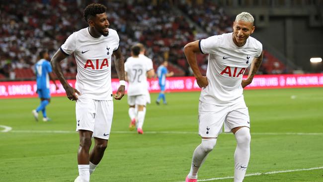 Richarlison (right) will have to fill some of the void left by Harry Kane. (Photo by Lionel Ng/Getty Images)