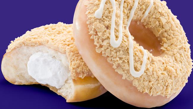 There are not one, but two Caramilk Krispy Kreme doughnuts hitting stores from today.