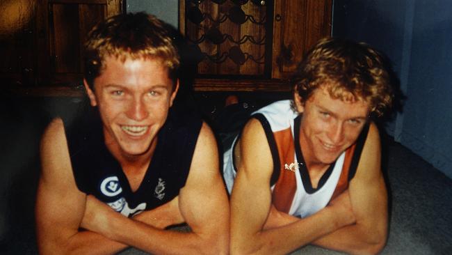 14/07/2005. Copy picture of footballers Adam (left) and Troy Selwood.