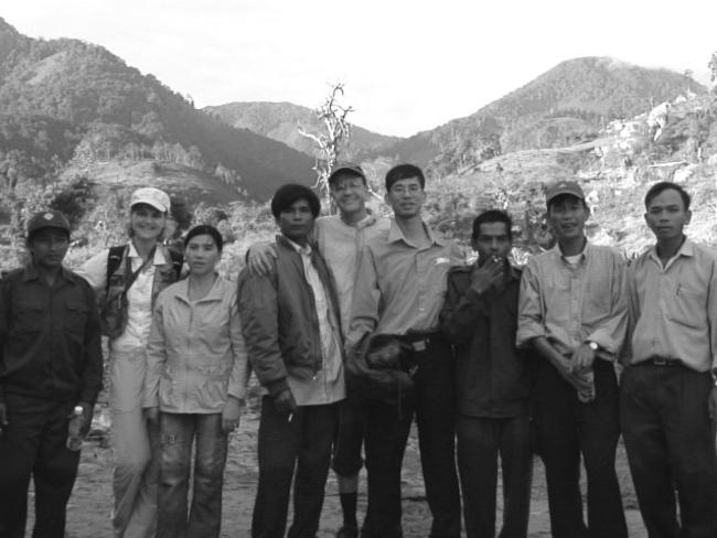Annette Herfkens revisited the crash site with rescuers. Picture: Provided by publisher