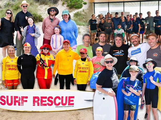 Hundreds of people gathered at the 26th Cape Paterson Aquathon on the weekend to watch swimmers compete in a thrilling 400m surf swim and 4.4km run, ending the day at the Cape Tavern to enjoy some refreshing drinks. Picture: Jack Colantuono