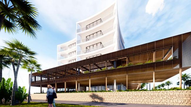 What the six-storey development at Newport Marina could have looked like if it had been approved. Image: Rothelowman for Redcliffe Herald