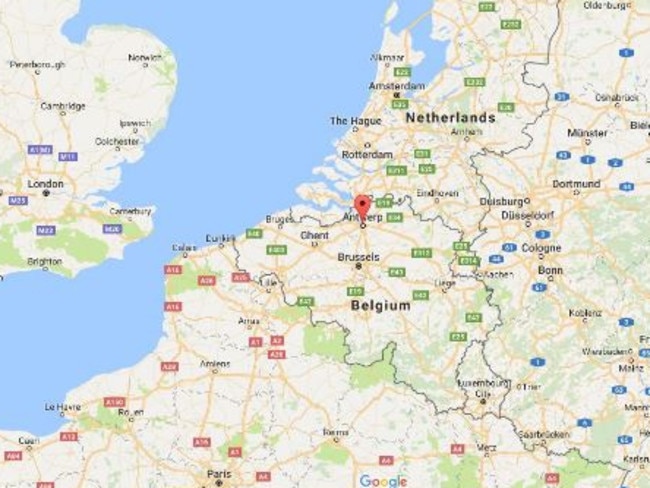 A man has been arrested in Antwerp for allegedly driving a car into a crowd a day after the London attack. Picture: Google Maps