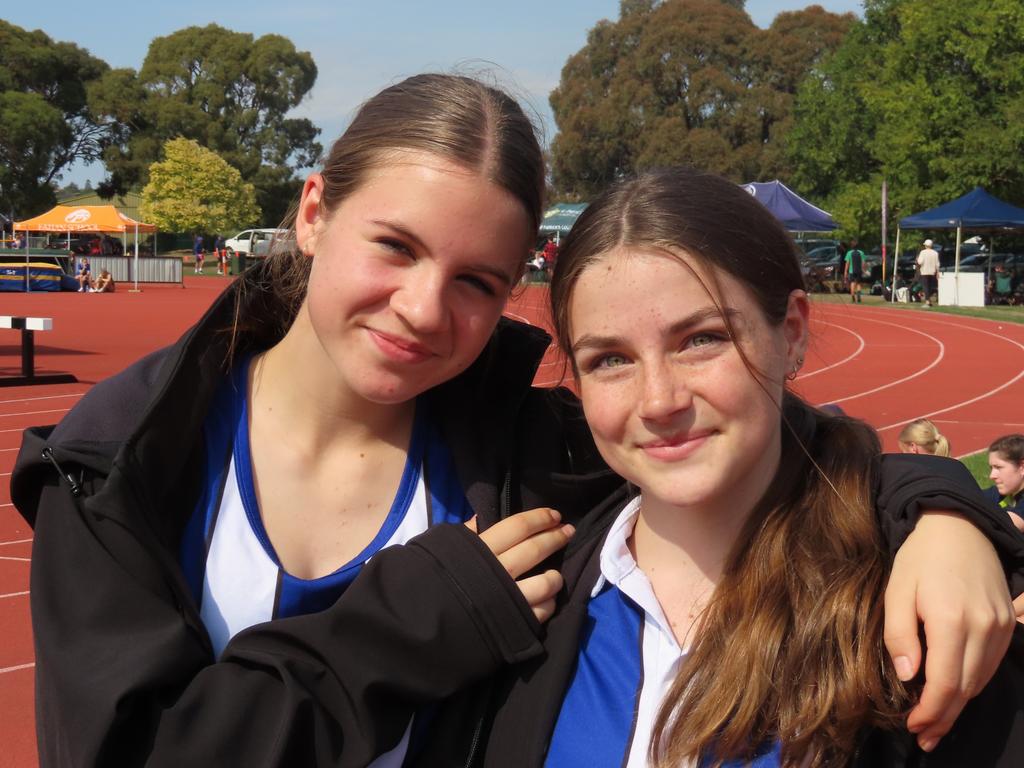 Grammar College's Ava Radbone and April Latham. Picture: Jon Tuxworth