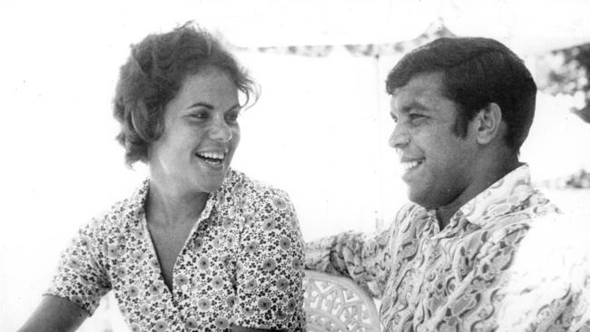 Evonne Goolagong and Lionel Rose in 1972