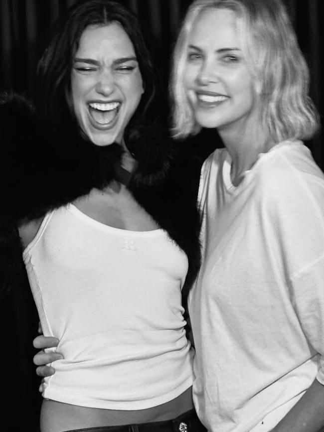 Theron also enjoyed Dua Lipa’s concert during her time in Sydney. Picture: Instagram.