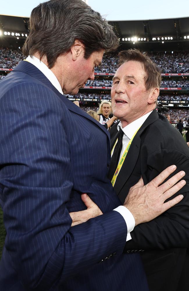 Browne has never been afraid to tell Gill McLachlan what he thought. Picture: Michael Klein