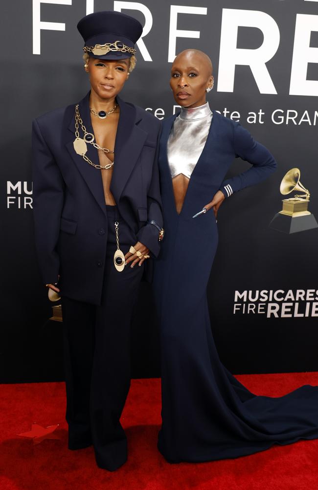 Janelle Monae and Cynthia Erivo. Picture: Frazer Harrison/Getty Images