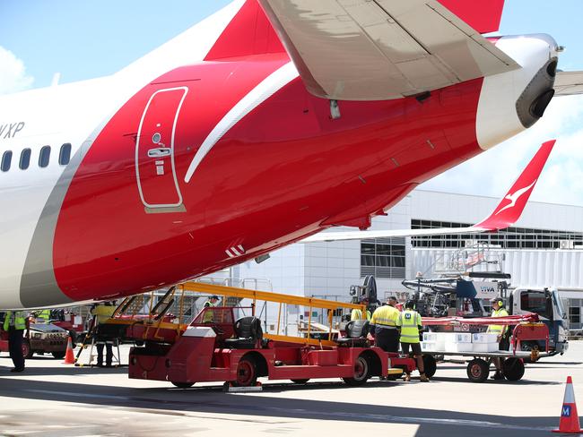 Ground crew at 10 airports across Australia were sacked under the plan. Picture: Brendan Radke