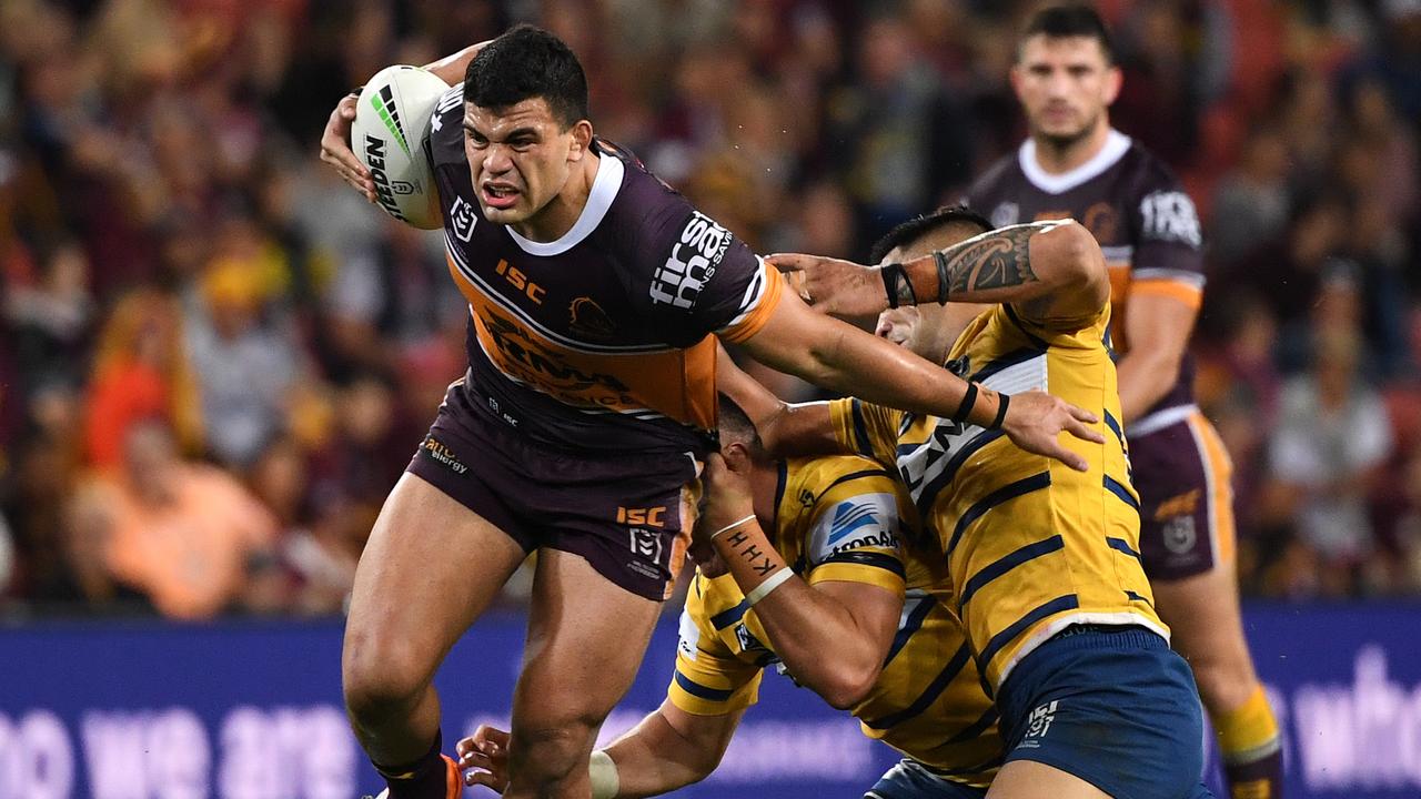 David Fifita changed the game against the Eels at Suncorp. Picture: AAP Image/Dave Hunt