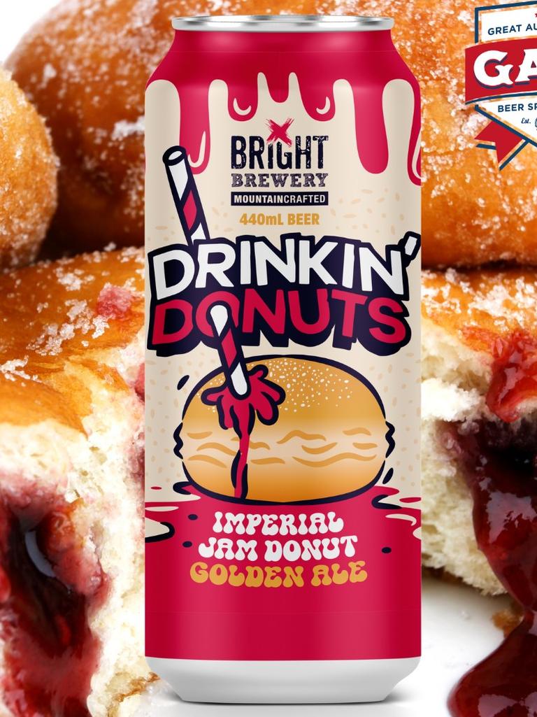 Bright Brewery’s Drinkin' Donuts Imperial Jam Donut Golden Ale.