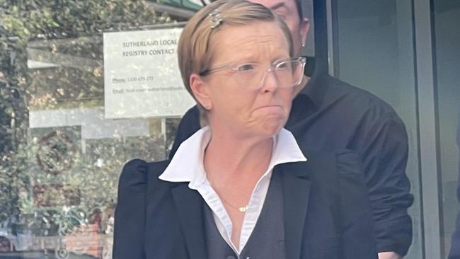 Rebecca Jo Hill-King, 47, was sentenced in Sutherland Local Court on Tuesday after she pleaded guilty to driving with high range alcohol consumption and illicit drug and negligent driving. Picture: Ashleigh Tullis