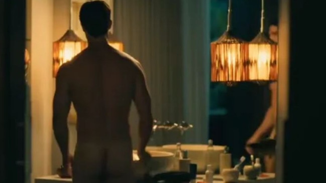 The actor strips down in one very raunchy bathroom scene. Picture: Binge