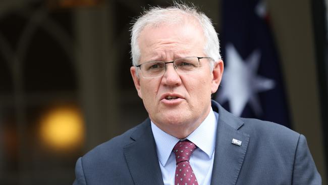 Prime Minister Scott Morrison in Sydney. Picture: NewsWire / Dylan Robinson