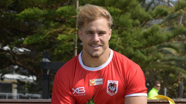 St George Illawarra Dragons player, Jack de Belin at the recovery and media session, Nth Beach Wollongong Tuesday, September 11, 2018. (NEWS CORP/Simon Bullard).