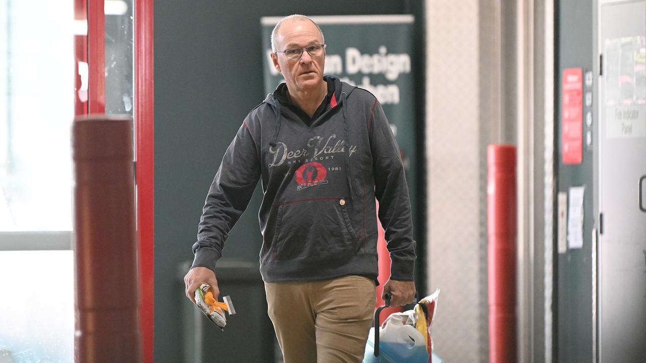 Former PwC chief Tom Seymour snapped shopping at Bunnings after his departure from the firm. Picture: Lyndon Mechielsen