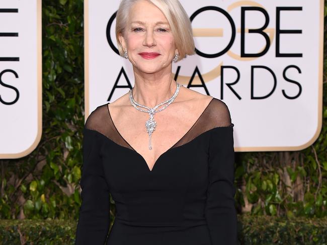 5528305it - 73rd Annual Golden Globe Awards, Arrivals, Los Angeles, America - 10 Jan 2016 Pictured: Helen Mirren Ref: SPL1206303 100116 Picture by: Rex Features / Splash News Splash News and Pictures Los Angeles: 310-821-2666 New York: 212-619-2666 London: 870-934-2666 photodesk@splashnews.com