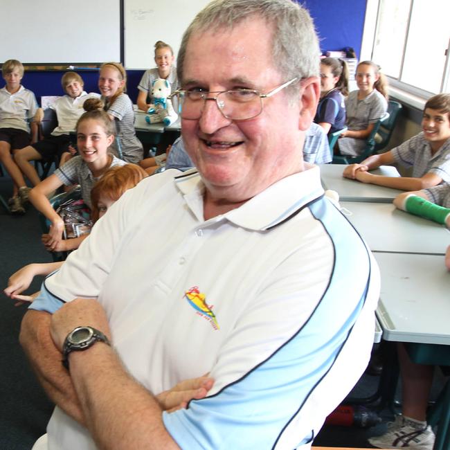 Mick Beard during a class at Guardian Angels Primary School.