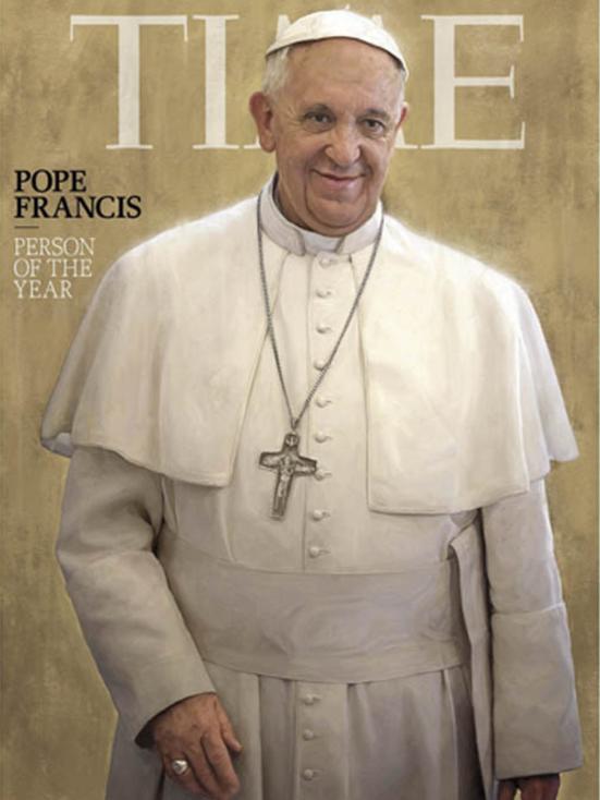 TIME magazine named Pope Francis 2013 Person of the Year. Picture: TIME