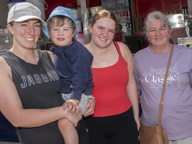 Paige Wilkinson, Wayne Blackmore, Lani Wilkinson, and Sharleen Williams at the 2024 Swan Hill Show Picture: Noel Fisher