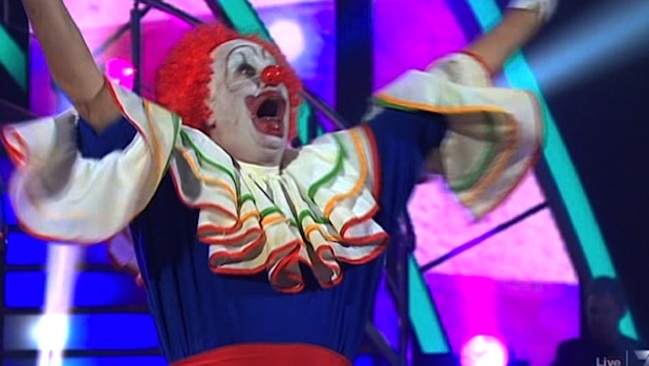 Mark Holden, dressed as a clown, was not funny or even professional on <i>Dancing with the Stars </i>