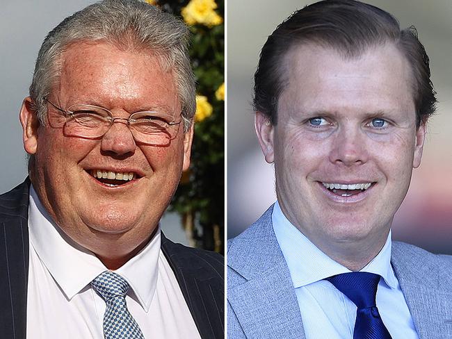 Trainers Anthony Cummings (left) and his son Edward. Pictures: File